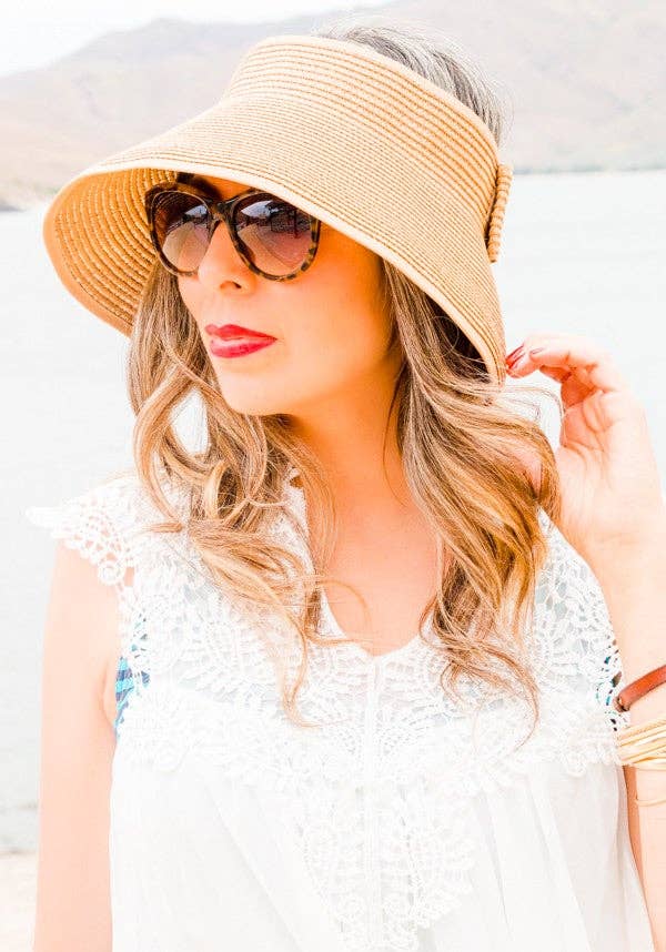 Hipster Row Foldable Beach Straw Hat | Wide Brim | 8 Colors