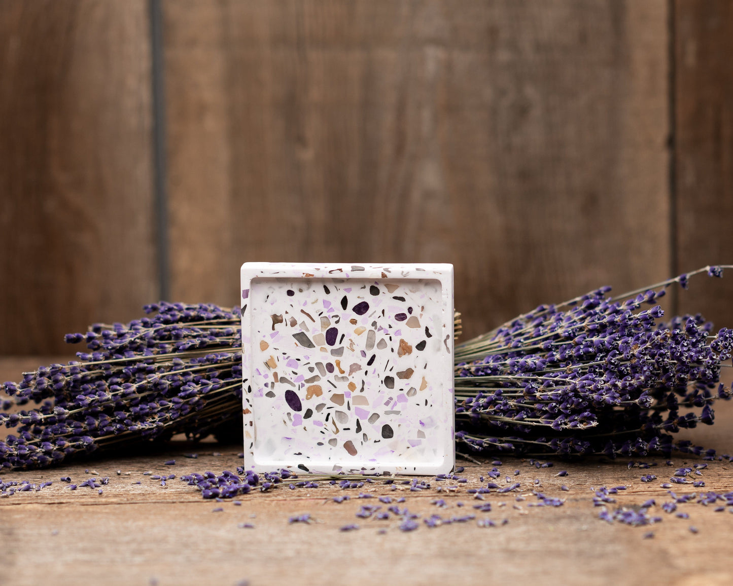 Thistle & Muse Square Lavender Terrazzo Tray