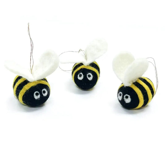 True Lavender Collective Set of 3 Bees Bumble Bee Wool Fresheners