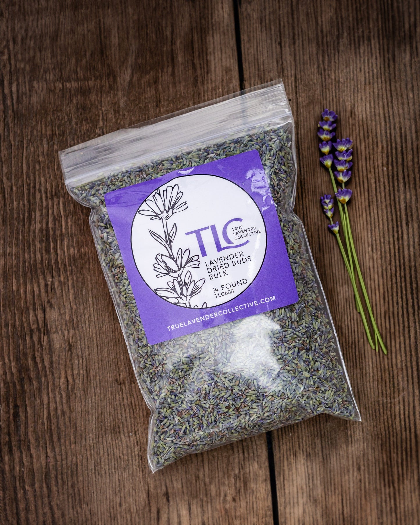 True Lavender Collective 1/4 pound Lavender Dried Buds Bulk