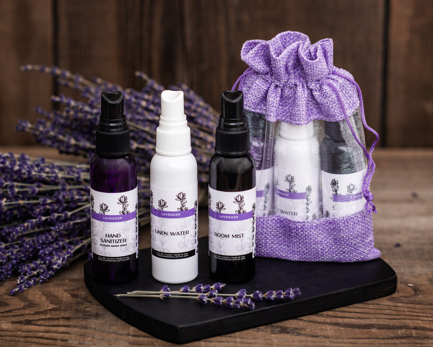 True Lavender Collective Lavender Travel Essentials Trio