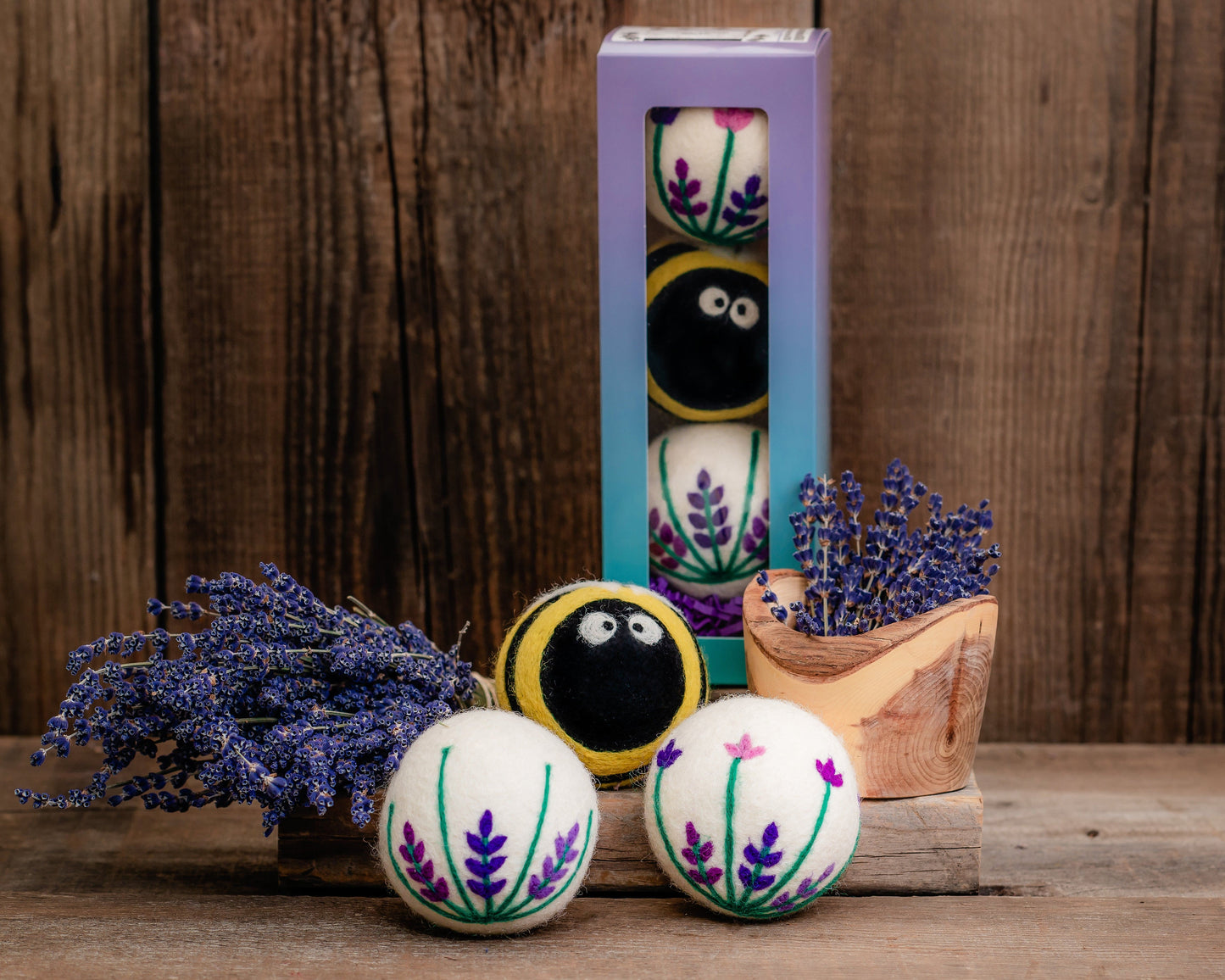 True Lavender Collective Lavender Fields Wool Dryer Balls