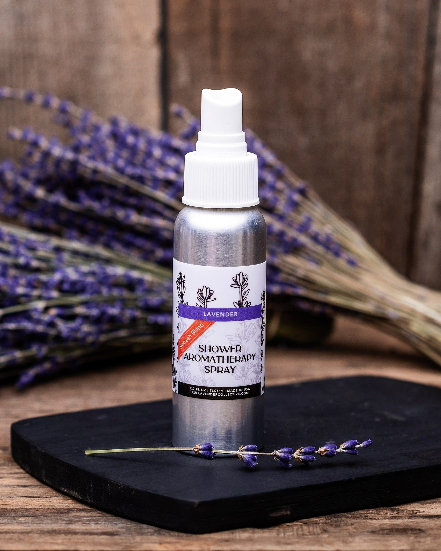 True Lavender Collective Refresh Lavender Shower Aromatherapy Spray