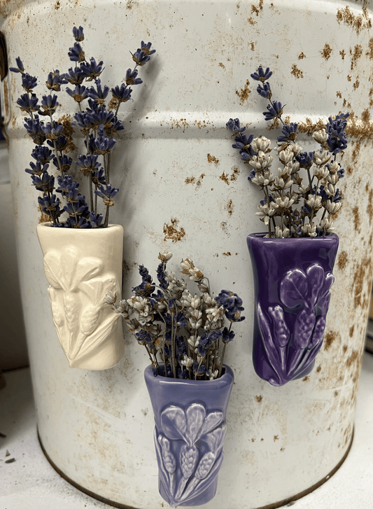 True Lavender Collective Lavender Vase Magnet - Stoechas