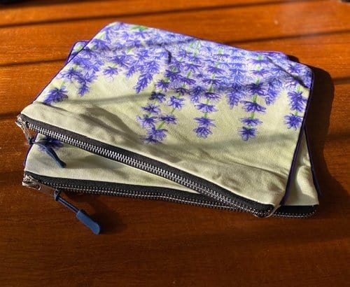 True Lavender Collective Lavender Watercolor Zippered Bag