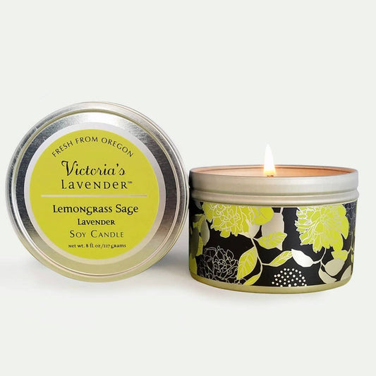 Victoria's Lavender, LLC Soy Candle - Lemongrass & Lavender